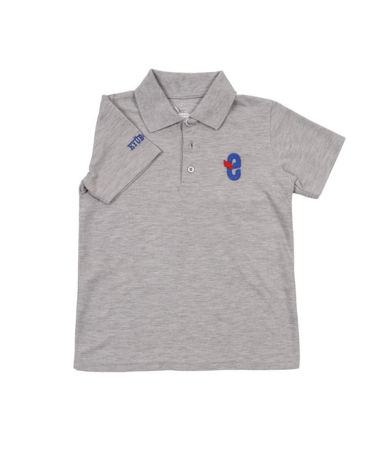 Polo Yaka Kısa Kol Gri (Lise)