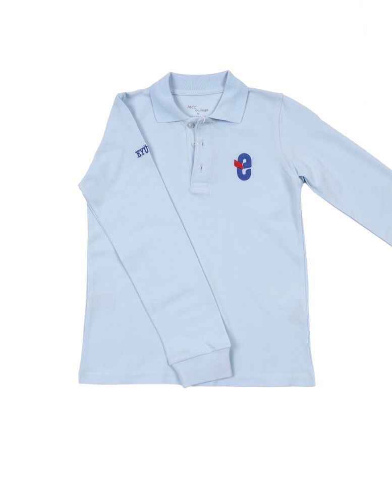 Polo Yaka Uzun Kol Mavi (Ortaokul)