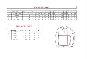 Polo Yaka Uzun Kol Beyaz (Ortaokul)