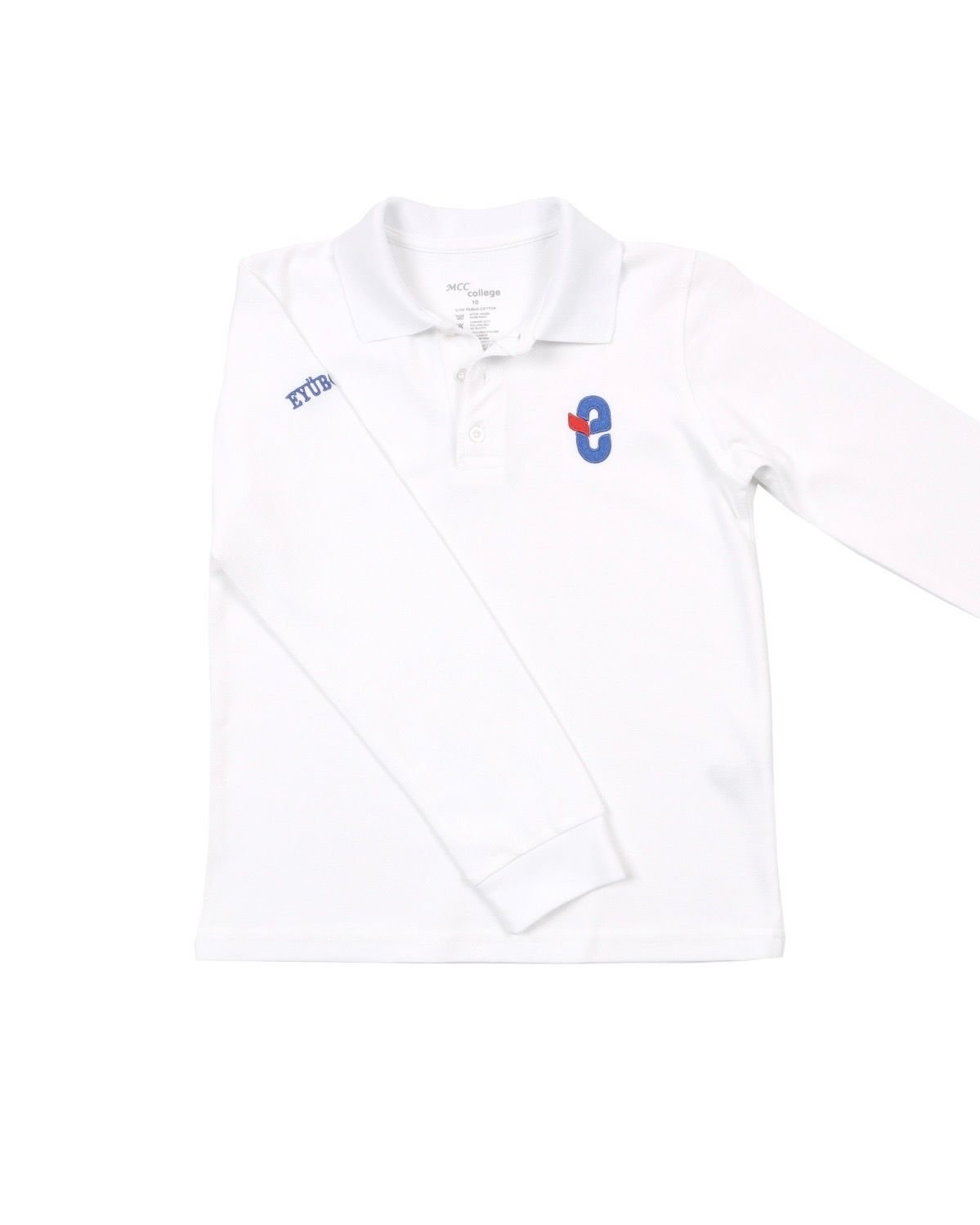 Polo Yaka Uzun Kol Beyaz (Ortaokul)