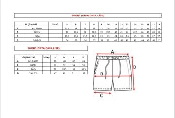 Spor Şort (İlkokul)